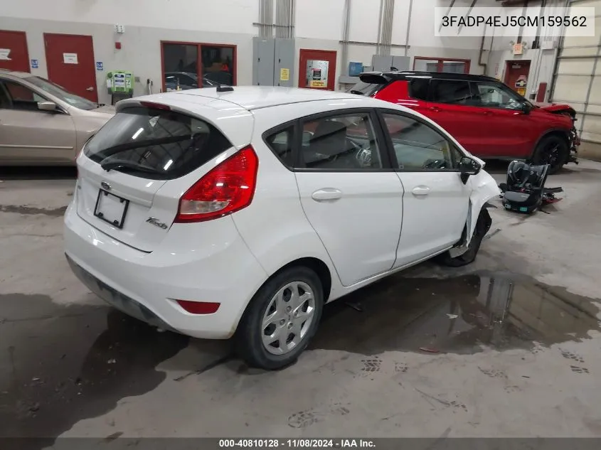 2012 Ford Fiesta Se VIN: 3FADP4EJ5CM159562 Lot: 40810128