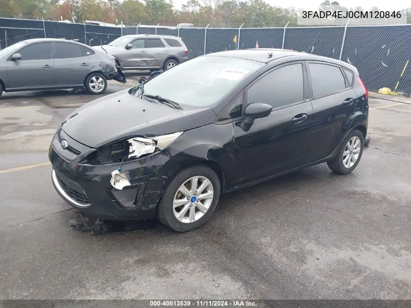 2012 Ford Fiesta Se VIN: 3FADP4EJ0CM120846 Lot: 40813539