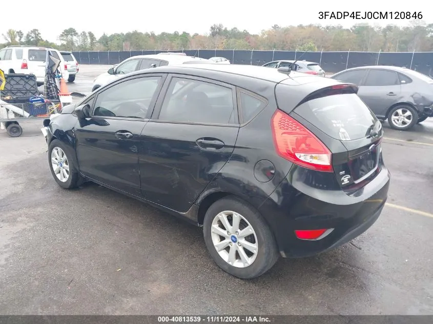 2012 Ford Fiesta Se VIN: 3FADP4EJ0CM120846 Lot: 40813539