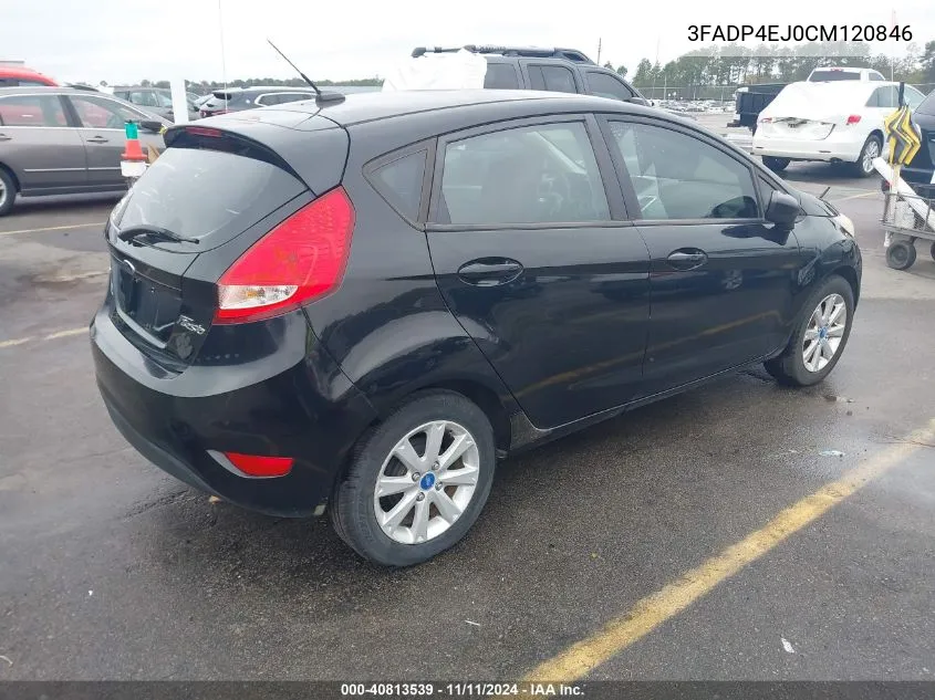 2012 Ford Fiesta Se VIN: 3FADP4EJ0CM120846 Lot: 40813539