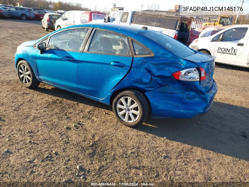 2012 Ford Fiesta Se VIN: 3FADP4BJ1CM145176 Lot: 40816424