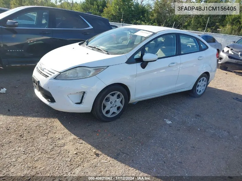 2012 Ford Fiesta Se VIN: 3FADP4BJ1CM156405 Lot: 40821062