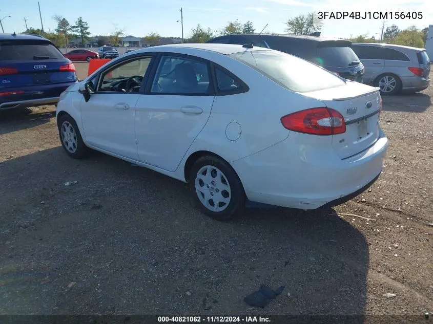 2012 Ford Fiesta Se VIN: 3FADP4BJ1CM156405 Lot: 40821062