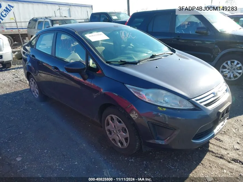 2012 Ford Fiesta Se VIN: 3FADP4BJ0CM149283 Lot: 40825800