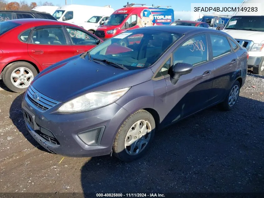 2012 Ford Fiesta Se VIN: 3FADP4BJ0CM149283 Lot: 40825800