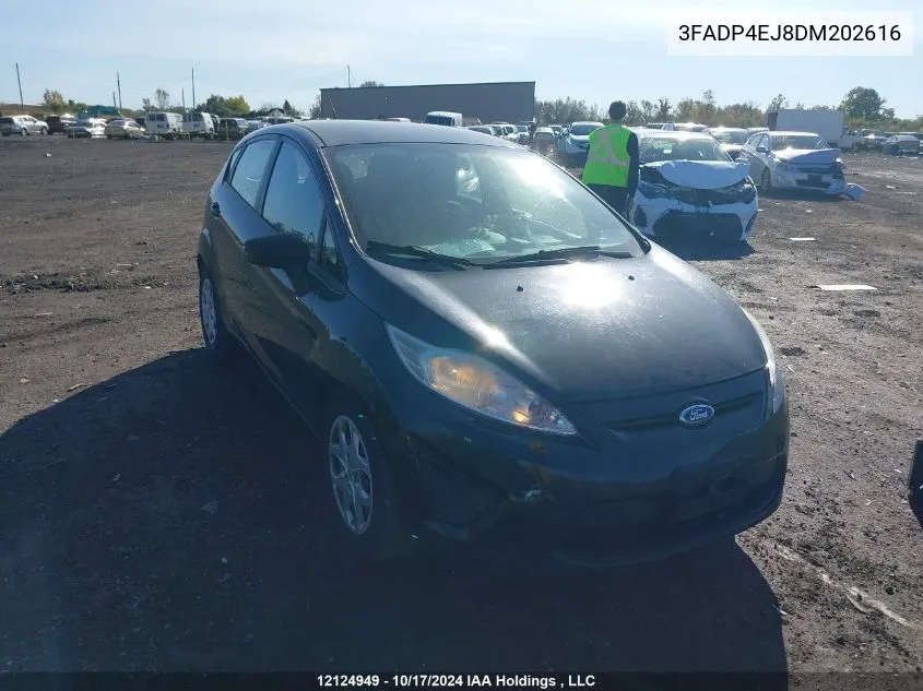 2013 Ford Fiesta Se VIN: 3FADP4EJ8DM202616 Lot: 12124949