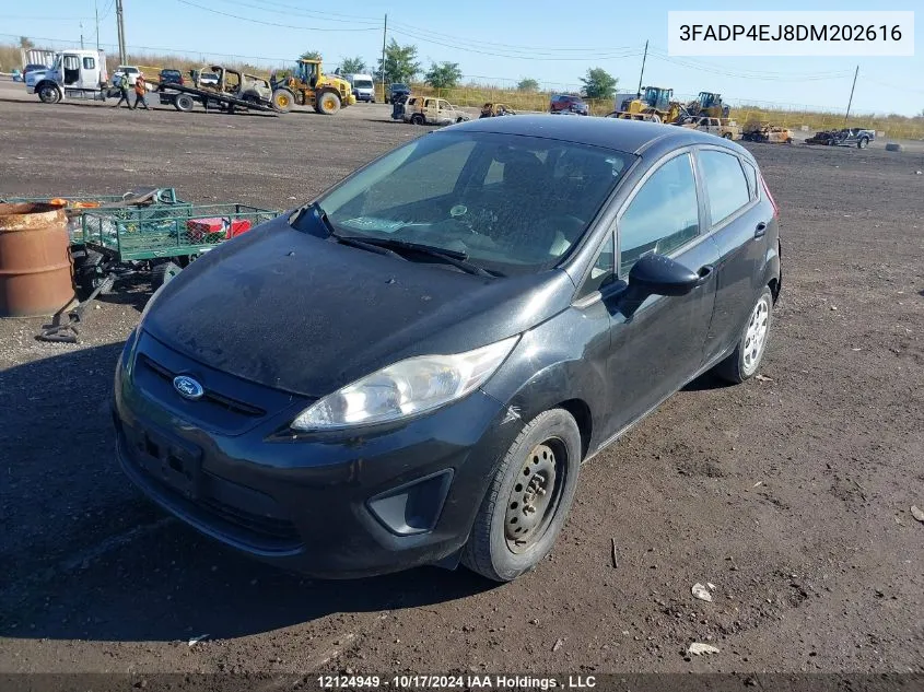 2013 Ford Fiesta Se VIN: 3FADP4EJ8DM202616 Lot: 12124949