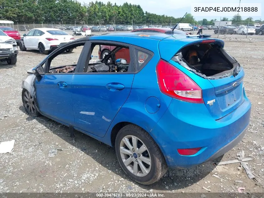 2013 Ford Fiesta Se VIN: 3FADP4EJ0DM218888 Lot: 39476783