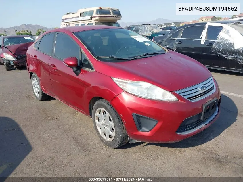 3FADP4BJ8DM194652 2013 Ford Fiesta Se