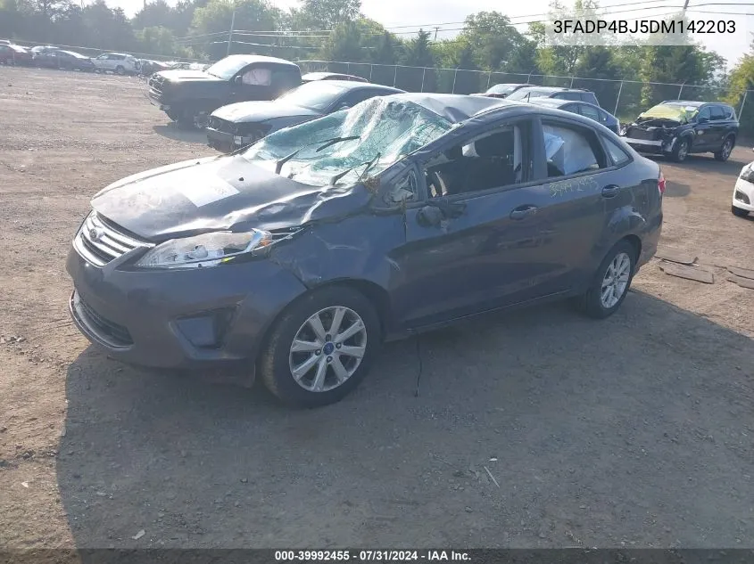 2013 Ford Fiesta Se VIN: 3FADP4BJ5DM142203 Lot: 39992455