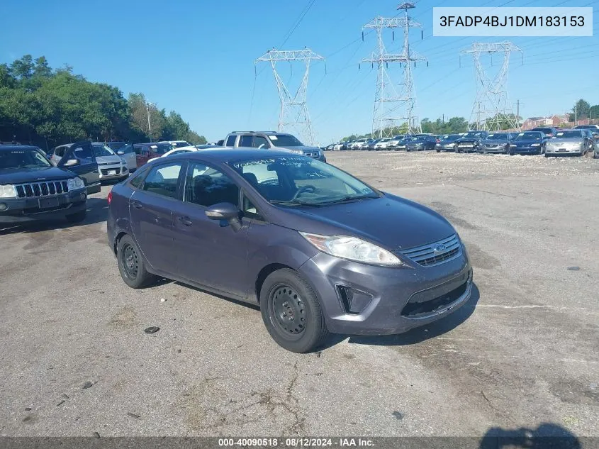 2013 Ford Fiesta Se VIN: 3FADP4BJ1DM183153 Lot: 40090518