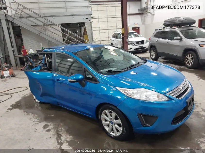 2013 Ford Fiesta Se VIN: 3FADP4BJ6DM177378 Lot: 40093250