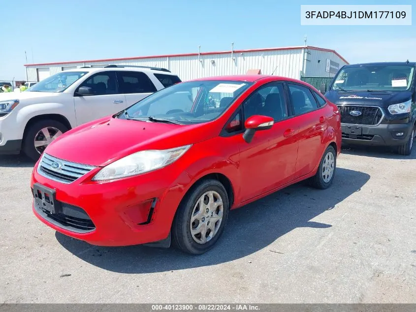 2013 Ford Fiesta Se VIN: 3FADP4BJ1DM177109 Lot: 40123900