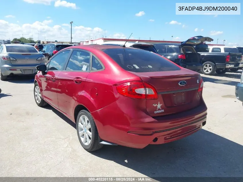 3FADP4BJ9DM200040 2013 Ford Fiesta Se