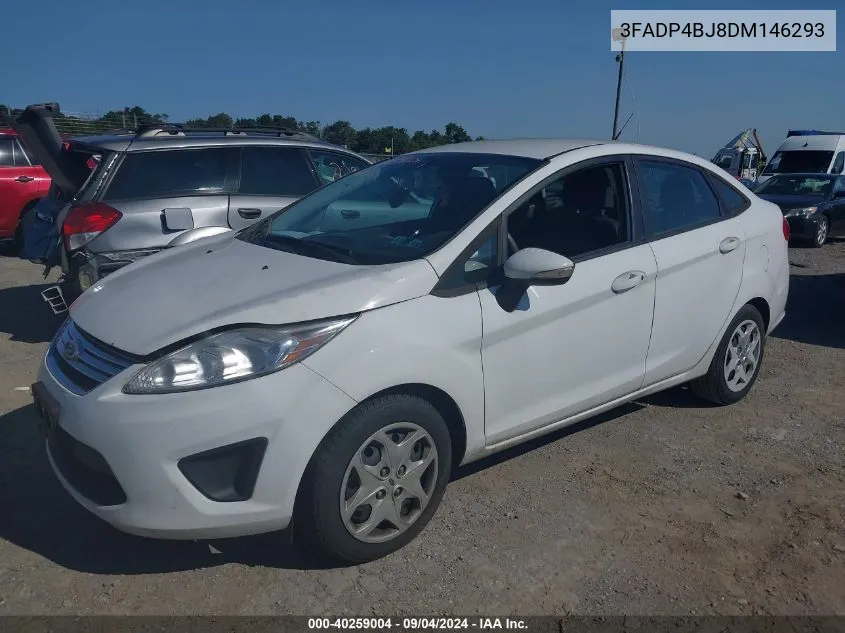 2013 Ford Fiesta Se VIN: 3FADP4BJ8DM146293 Lot: 40259004