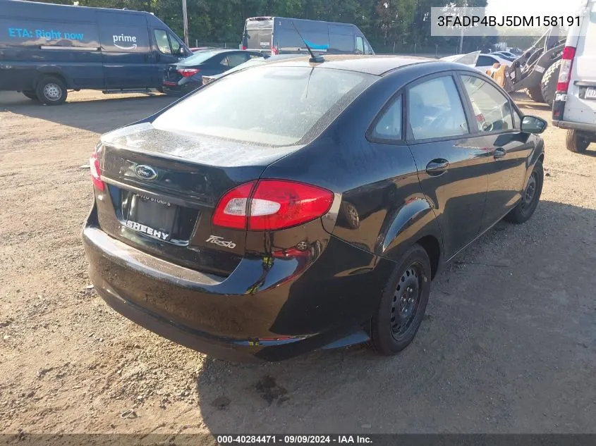 2013 Ford Fiesta Se VIN: 3FADP4BJ5DM158191 Lot: 40284471