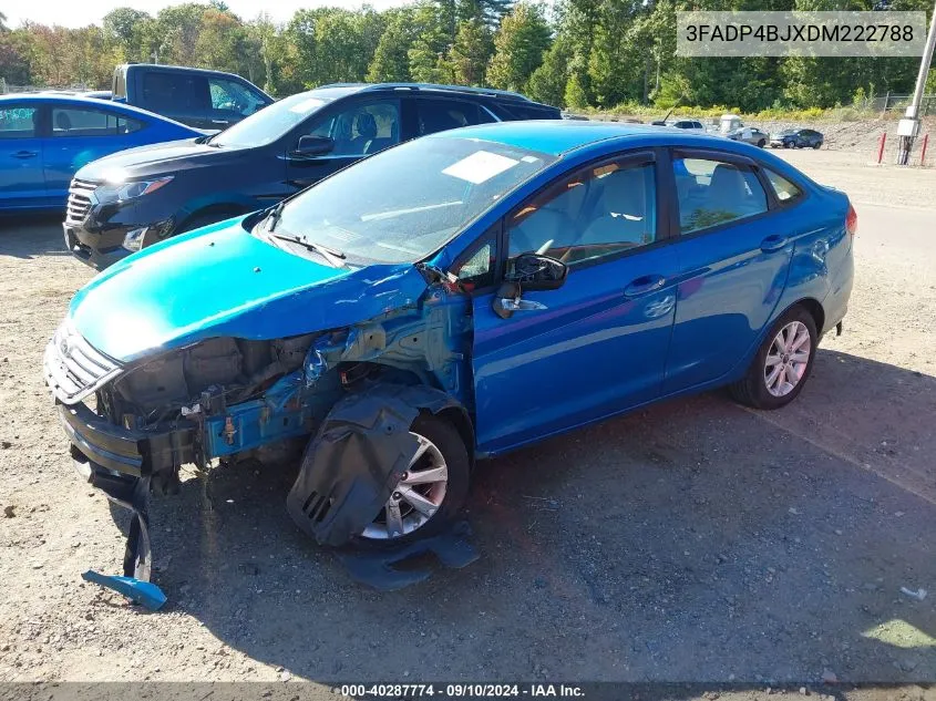 2013 Ford Fiesta Se VIN: 3FADP4BJXDM222788 Lot: 40287774