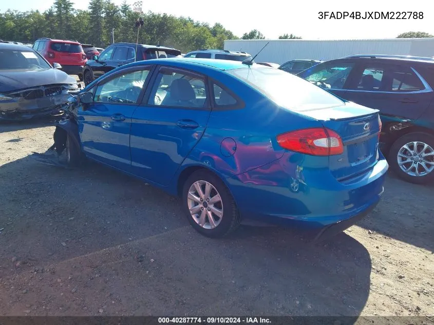 2013 Ford Fiesta Se VIN: 3FADP4BJXDM222788 Lot: 40287774