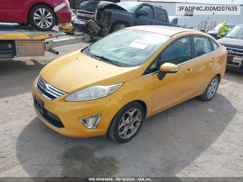 2013 Ford Fiesta Titanium VIN: 3FADP4CJ0DM207635 Lot: 40364905