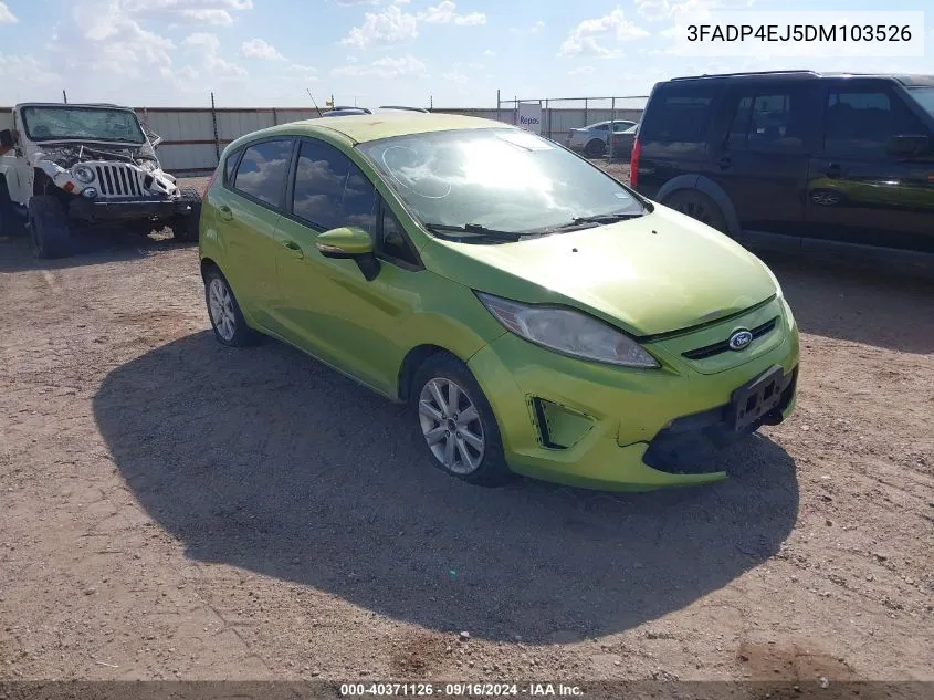 2013 Ford Fiesta Se VIN: 3FADP4EJ5DM103526 Lot: 40371126