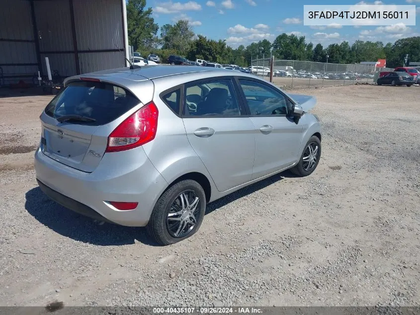 2013 Ford Fiesta S VIN: 3FADP4TJ2DM156011 Lot: 40435107