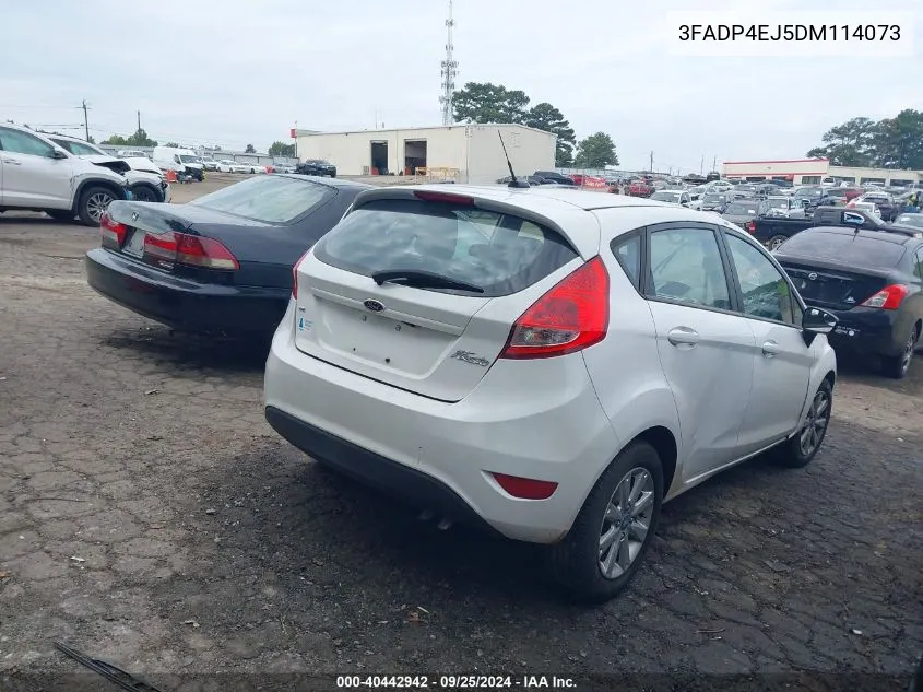 2013 Ford Fiesta Se VIN: 3FADP4EJ5DM114073 Lot: 40442942