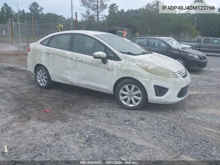 2013 Ford Fiesta Se VIN: 3FADP4BJ4DM122766 Lot: 40453427