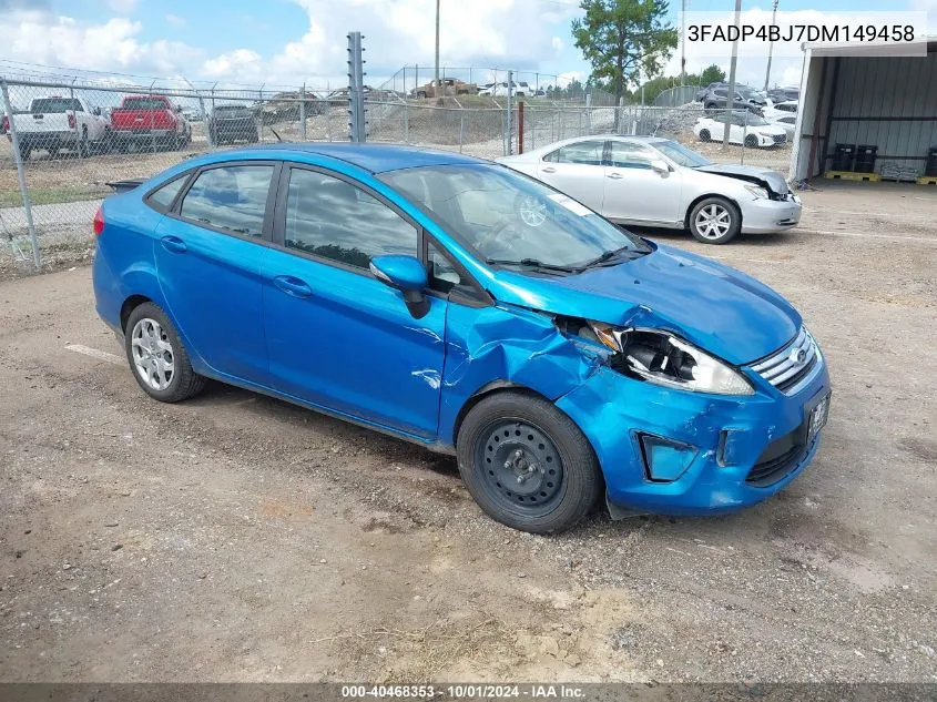 2013 Ford Fiesta Se VIN: 3FADP4BJ7DM149458 Lot: 40468353