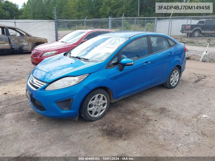 2013 Ford Fiesta Se VIN: 3FADP4BJ7DM149458 Lot: 40468353