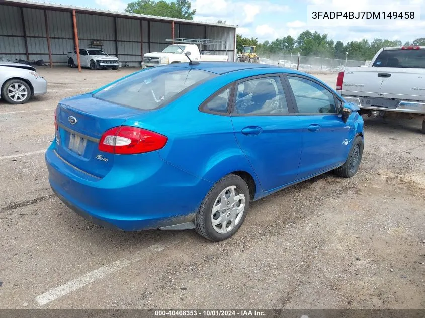 2013 Ford Fiesta Se VIN: 3FADP4BJ7DM149458 Lot: 40468353