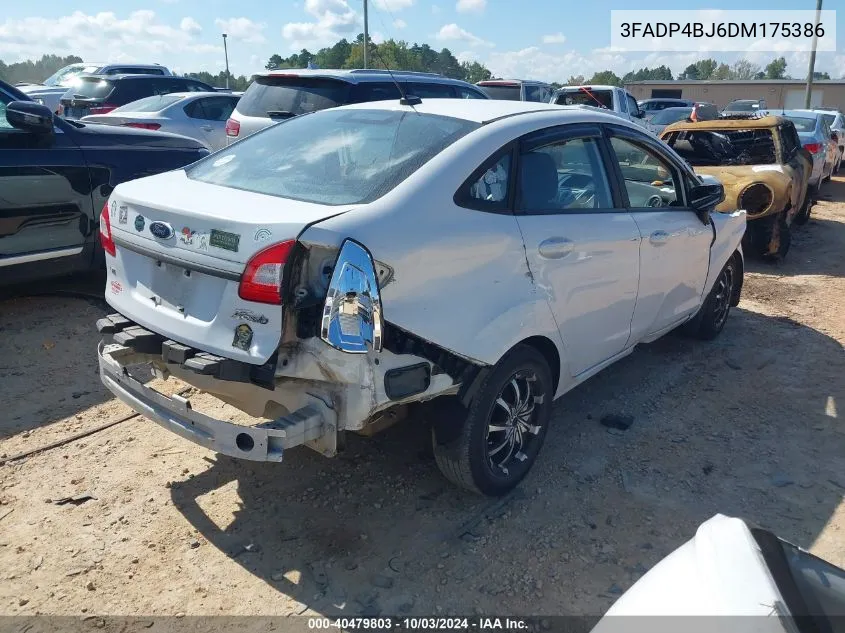 2013 Ford Fiesta Se VIN: 3FADP4BJ6DM175386 Lot: 40479803