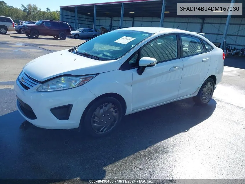 2013 Ford Fiesta Se VIN: 3FADP4BJ4DM167030 Lot: 40490486