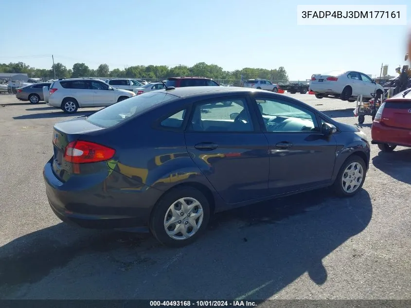 2013 Ford Fiesta Se VIN: 3FADP4BJ3DM177161 Lot: 40493168