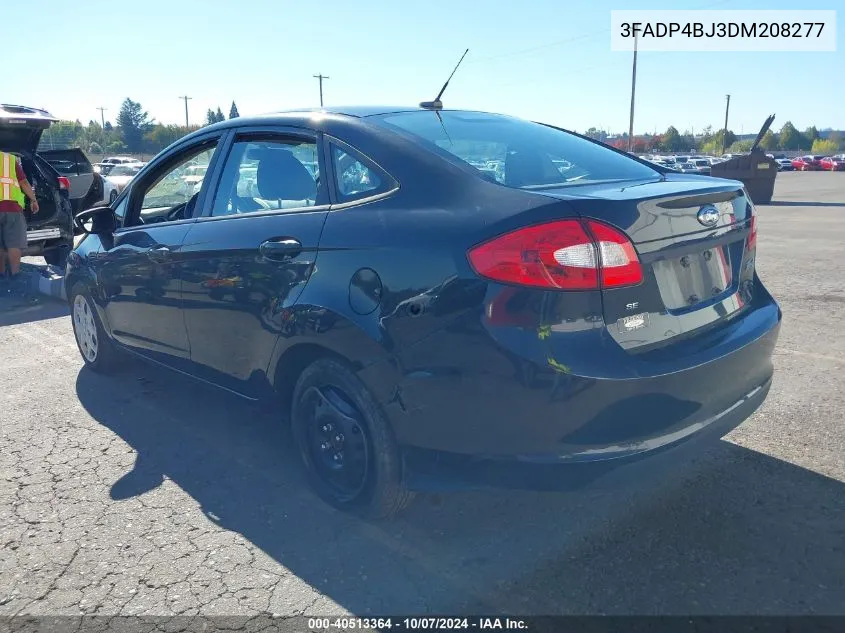 2013 Ford Fiesta Se VIN: 3FADP4BJ3DM208277 Lot: 40513364