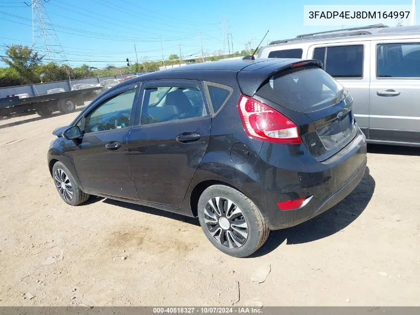 2013 Ford Fiesta Se VIN: 3FADP4EJ8DM164997 Lot: 40518327