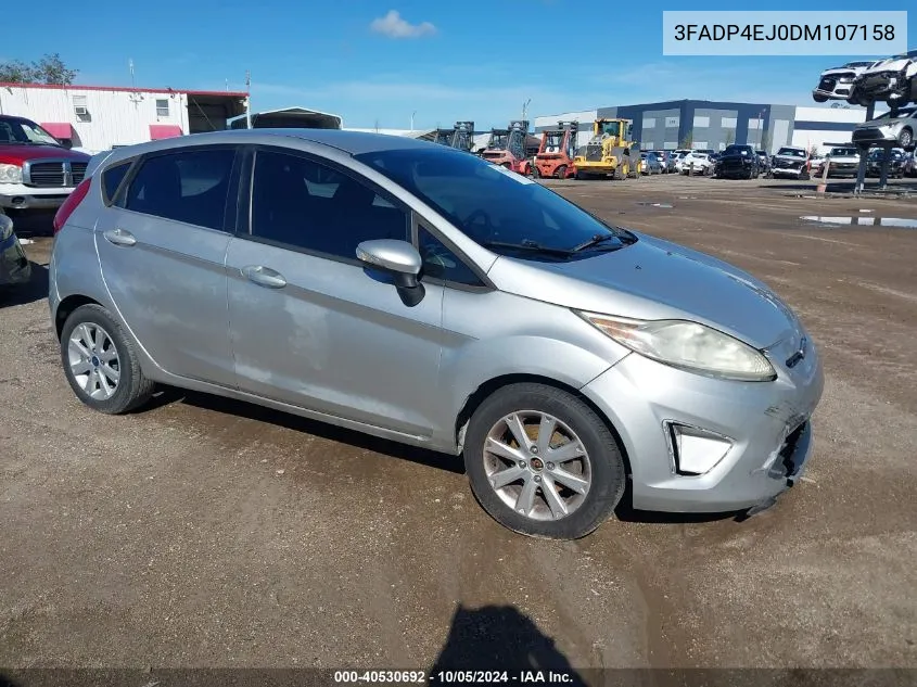 2013 Ford Fiesta Se VIN: 3FADP4EJ0DM107158 Lot: 40530692