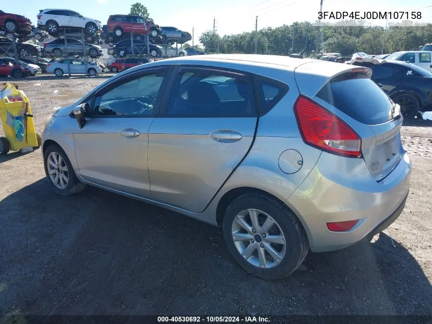 2013 Ford Fiesta Se VIN: 3FADP4EJ0DM107158 Lot: 40530692