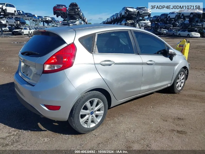 2013 Ford Fiesta Se VIN: 3FADP4EJ0DM107158 Lot: 40530692