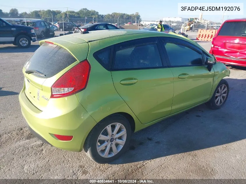 2013 Ford Fiesta Se VIN: 3FADP4EJ5DM192076 Lot: 40534641