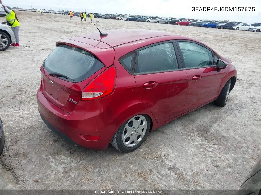 2013 Ford Fiesta Se VIN: 3FADP4EJ6DM157675 Lot: 40540387