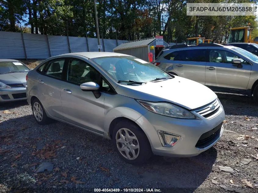 2013 Ford Fiesta S VIN: 3FADP4AJ6DM205858 Lot: 40543489