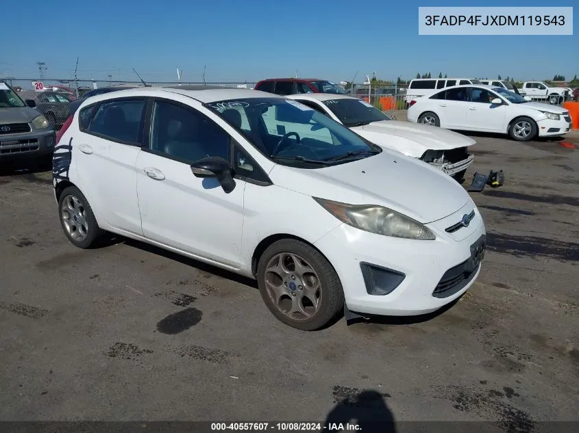 2013 Ford Fiesta Titanium VIN: 3FADP4FJXDM119543 Lot: 40557607