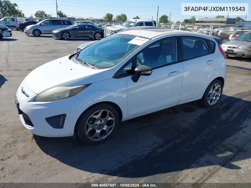 2013 Ford Fiesta Titanium VIN: 3FADP4FJXDM119543 Lot: 40557607