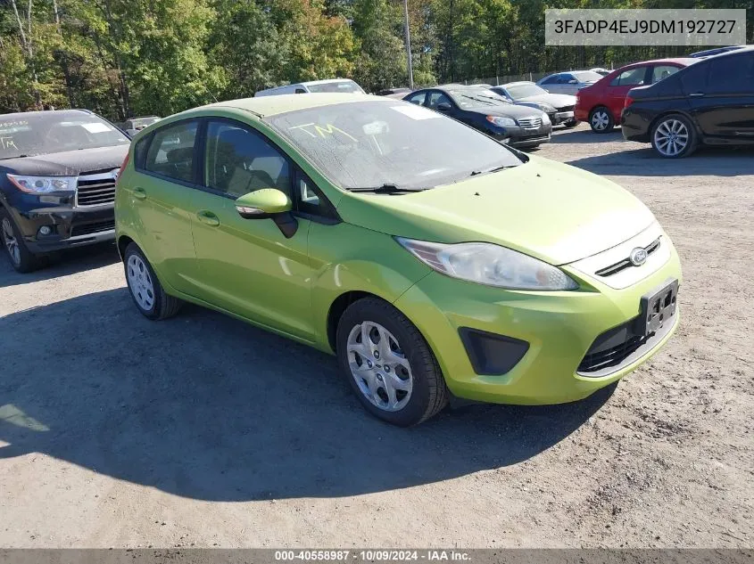 2013 Ford Fiesta Se VIN: 3FADP4EJ9DM192727 Lot: 40558987