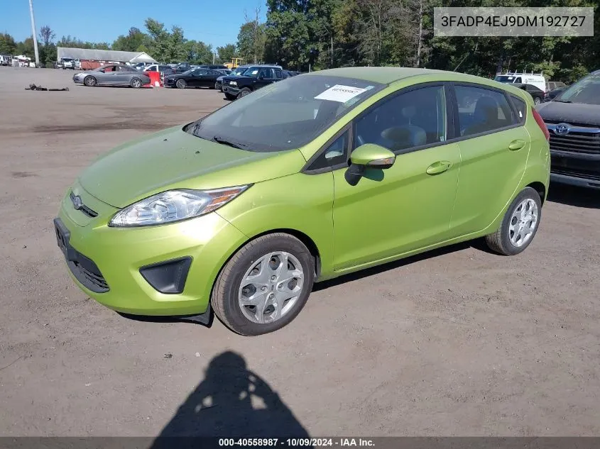 2013 Ford Fiesta Se VIN: 3FADP4EJ9DM192727 Lot: 40558987