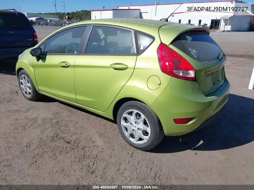 2013 Ford Fiesta Se VIN: 3FADP4EJ9DM192727 Lot: 40558987