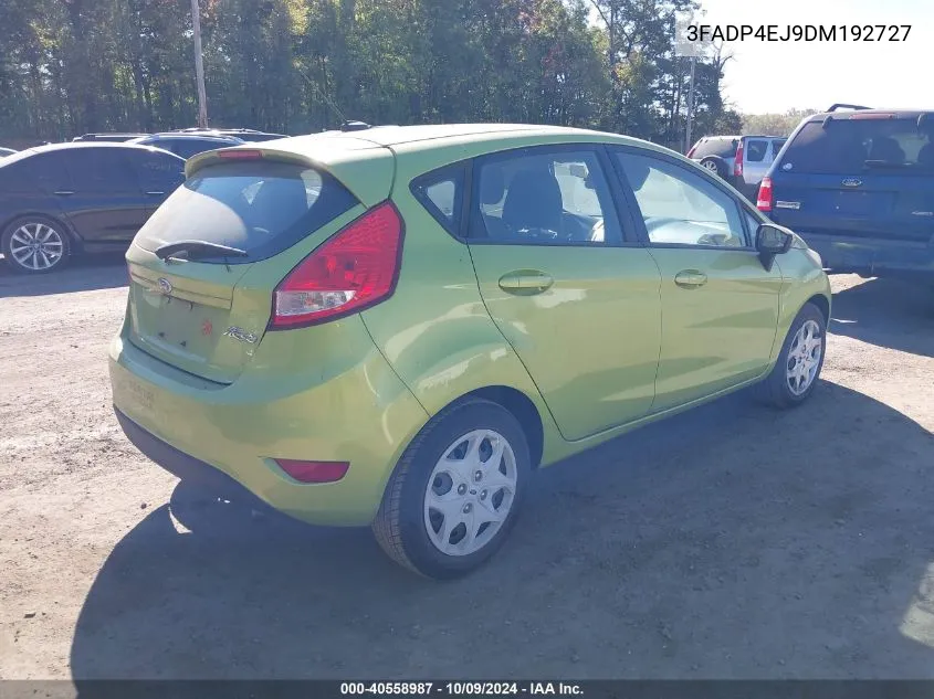 2013 Ford Fiesta Se VIN: 3FADP4EJ9DM192727 Lot: 40558987