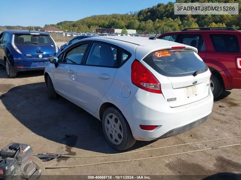 2013 Ford Fiesta S VIN: 3FADP4TJ8DM215286 Lot: 40566718