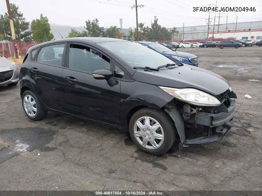 2013 Ford Fiesta Se VIN: 3FADP4EJ6DM204946 Lot: 40617854