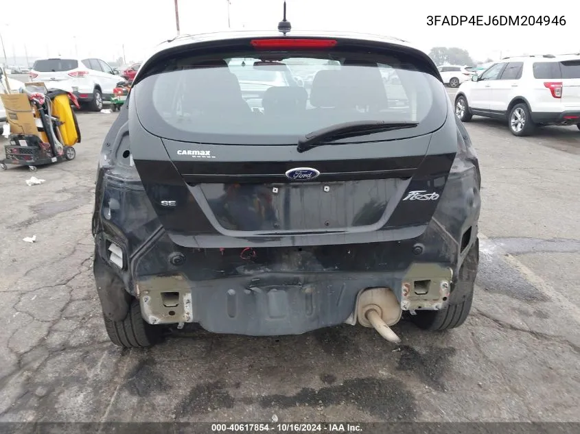 2013 Ford Fiesta Se VIN: 3FADP4EJ6DM204946 Lot: 40617854